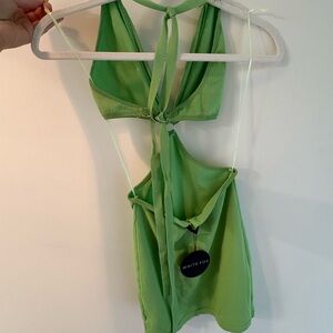 Green Halter Top by White Fox